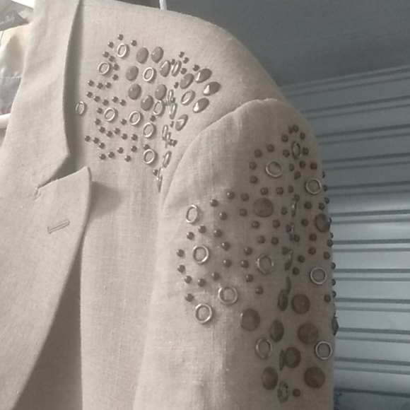 Tiglio Rosso Italian Ornate Blazer - Picture 4 of 15